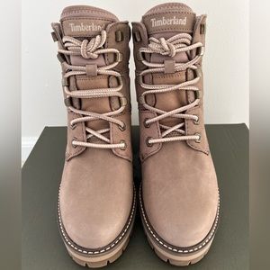 Timberland Women’s Courmeyeur Valley Lace up Boots in Taupe Nubuck Size 6 (New)